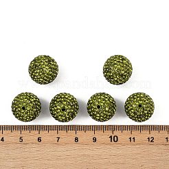 Grade A Rhinestone Pave Disco Ball Beads&nbsp;RB-Q105-3