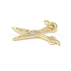 Brass Micro Pave Cubic Zirconia Pendants&nbsp;ZIRC-I356-36G
