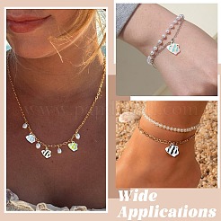 12Pcs 6 Colors Alloy Enamel Charms&nbsp;ENAM-CJ0007-49