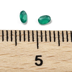 Faceted Natural Green Onyx Agate Cabochons&nbsp;G-I295-05C-16A-03