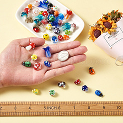 116Pcs Handmade Lampwork Beads&nbsp;LAMP-CD0001-10