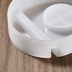 Flat Round DIY Candle Silicone Molds&nbsp;DIY-A056-01C