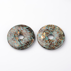 Assembled Bronzite and Imperial Jasper Big Pendants&nbsp;G-O124-01