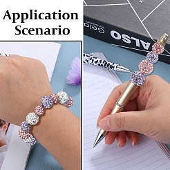 30Pcs 6 Styles Pave Disco Ball Beads&nbsp;RB-YW0001-32