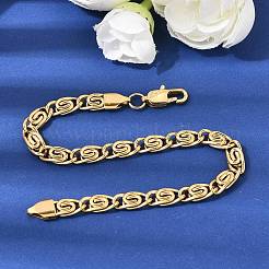 304 Stainless Steel Swirl  Link Bracelets for Women&nbsp;BJEW-K240-11G