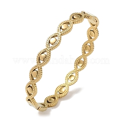 304 Stainless Steel Hinged Cuff Bangles&nbsp;SA-CBAB92B-10G