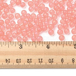 Luminous Glow in the Dark Transparent Glass Round Beads&nbsp;GLAA-F124-B04