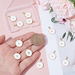 12Pcs Brass Enamel Pendants&nbsp;KK-UN0005-93