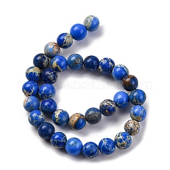 Dyed Natural Regalite/Imperial Jasper/Sea Sediment Jasper Beads Strands&nbsp;G-B124-C02-01
