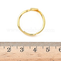 Brass Micro Pave Cubic Zirconia Finger Rings&nbsp;RJEW-H258-19G