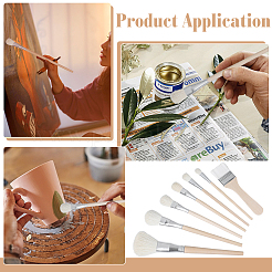 7Pcs Wool Painting Pen Brush Set&nbsp;AJEW-WH0485-80