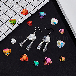 36Pcs 12 Styles Rounded Diamond Shape Sew on Rhinestone&nbsp;GLAA-GA0001-54
