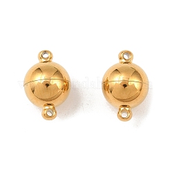 304 Stainless Steel Magnetic Clasps with Loops&nbsp;STAS-K006-10mm-04B
