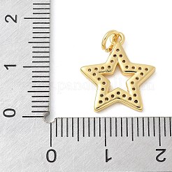 Brass Micro Pave Cubic Zirconia Pendants&nbsp;KK-K298-53G