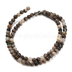 Natural Volcanic Agate Beads Strands&nbsp;G-G305-A01-4mm
