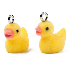 Flocky Resin Pendants&nbsp;X-RESI-N032-02A