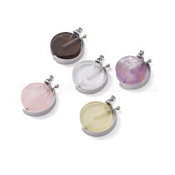Rotatable Natural Quartz Perfume Bottle Pendants&nbsp;G-M362-01P