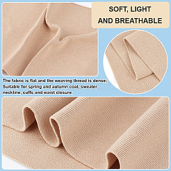 Polycotton Elastic Ribbing Fabric for Cuffs&nbsp;DIY-WH0021-10D