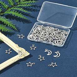 50Pcs 2 Styles Tibetan Style Alloy Charms&nbsp;TIBEP-FS0001-29AS