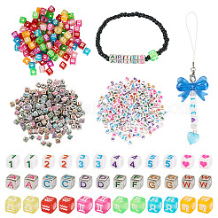700Pcs 3 Styles Opaque Acrylic Beads&nbsp;OACR-PJ0001-01A