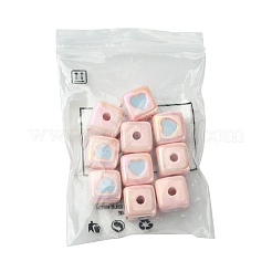 10Pcs Opaque Acrylic Enamel Beads&nbsp;ACRC-FS0001-02E
