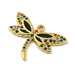 Ion Plating(IP) Real 18K Gold Plated 304 Stainless Steel Rhinestone Pendants&nbsp;STAS-P341-04G-03