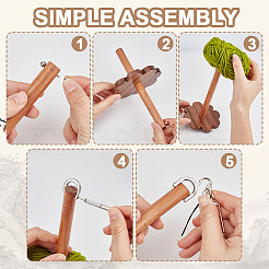 DIY Wooden Yarn Holder Kits&nbsp;TOOL-OC0002-04