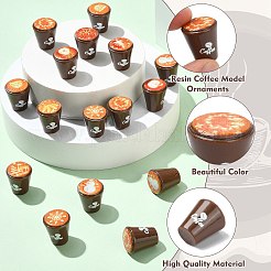 40Pcs Resin Coffee Model Ornaments&nbsp;AJEW-CJ0001-74