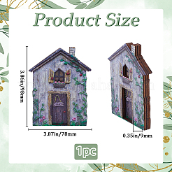 Wood Fairy Door for Garden Yard Tree Decoration&nbsp;AJEW-WH20002-58A