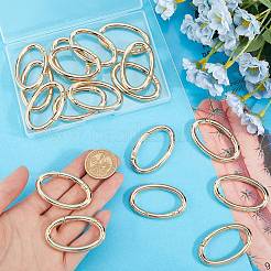 20Pcs Alloy Spring Gate Rings&nbsp;PALLOY-SC0010-53B-G