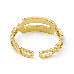 Ion Plating(IP) 304 Stainless Steel Cubic Zirconia Cuff Ring for Women&nbsp;RJEW-C060-05G