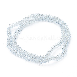 Electroplate Glass Beads Strands&nbsp;GLAA-A001-02A-PL02