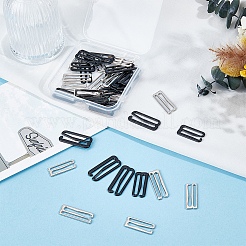 40Pcs 4 Styles Alloy Underwear Strap Adjustment Buckles&nbsp;FIND-GF0009-51