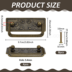 4Pcs Zinc Alloy Drawer Handles&nbsp;FIND-PH0060-24
