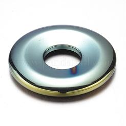 Electroplate Non-magnetic Synthetic Hematite Pendants&nbsp;G-F337-49-03