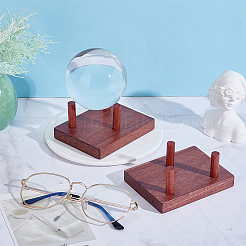 2 Boxs Pine Wood Raw Mineral Display Holder&nbsp;ODIS-UN0001-14B
