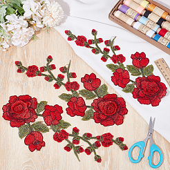 8Pcs Polyester Embroidery Sewing Ornaments&nbsp;DIY-HY0003-42B