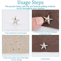 150Pcs 6 Styles Iron Rivets&nbsp;IFIN-CL0001-05P