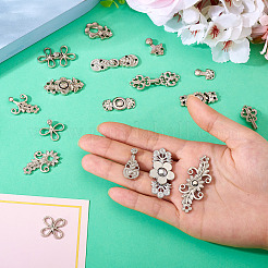 16 Pairs 8 Style Alloy Adjustable Jean Button Pins&nbsp;DIY-TA0013-01P
