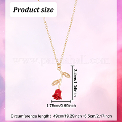 3Pcs 3 Color Zinc Alloy Rose of Life Pendant Necklaces Set for Women&nbsp;NJEW-AN0001-24