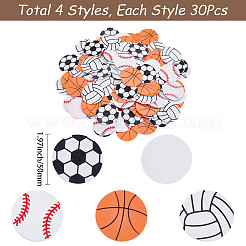 120Pcs 4 Styles EVA Self-Adhesive Stickers&nbsp;STIC-SP0001-16