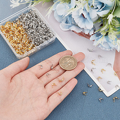 300Pcs 6 Style Brass Bead Tips&nbsp;KK-BC0010-01