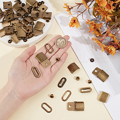 40Sets Iron Baseball Hat Cap Buckle Strap Clasp Clip Kit&nbsp;FIND-BC0014-10AB