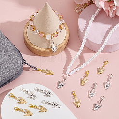 60Pcs 2 Styles Alloy Love You Gesture Pendant Decorations&nbsp;HJEW-GA00068