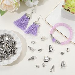 100Pcs 10 Styles Alloy Bead Cone&nbsp;FIND-SP0003-54