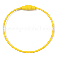 Spray Painted Steel Wire Cable Keychains&nbsp;MAK-CJC0001-03A
