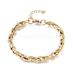 5.5MM 304 Stainless Steel Twisted Oval Link Chain Bracelets for Man and Women&nbsp;SA-CBAB767-17C-G