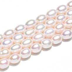 Natural Cultured Freshwater Pearl Beads Strands&nbsp;PEAR-N012-06X-01
