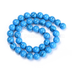 Synthetic Turquoise Beads Strand&nbsp;TURQ-H063-8mm-03