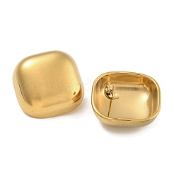 304 Stainless Steel Square Stud Earrings for Women&nbsp;EJEW-U022-07G
